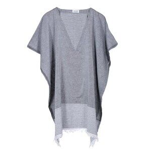 Lualoha NWT Breeze Turkish Cotton Short Lightweight Fringe Beach Swim Cover Up